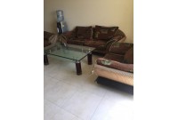 Bộ sofa kiểu louis vải, bàn kiếng